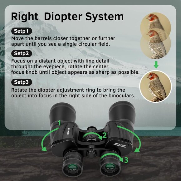 USCAMEL 20x50 Binoculars – BAK4, FMC, Waterproof - Picture 5 of 10